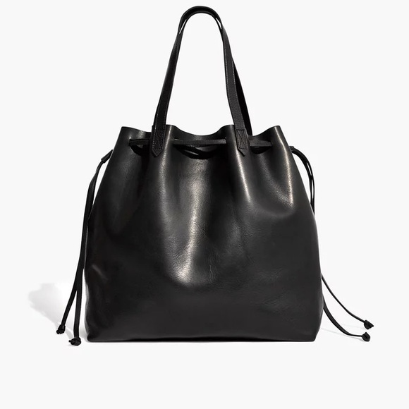 Madewell Handbags - NWT Madewell Drawstring Transport Tote Black
